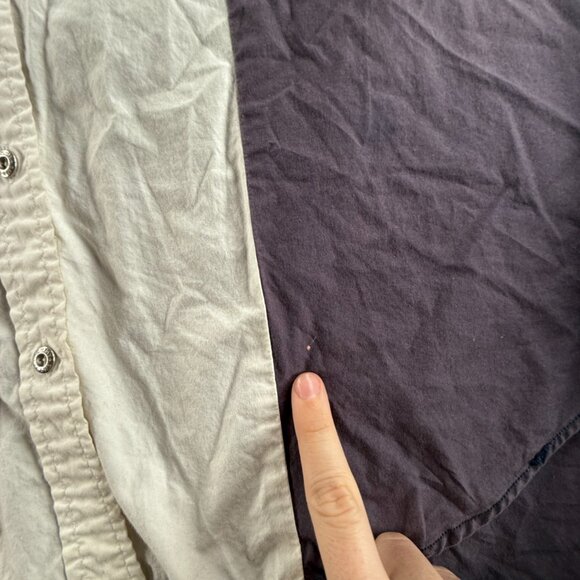 VTG Tommy Hilfiger Women Colorblock Button Up Shirt Size 14 Colorful Y2K 90s - Picture 11 of 16